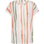 Reduzierte Bunte Print Kurzärmelige Soyaconcept Rundhals-Auschnitt T-Shirts aus Jersey für Damen Größe M 