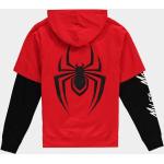 Rote Spiderman Kindersportanzüge & Kindertrainingsanzüge aus Polyester 