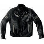 Schwarze Klassische SPIDI Motorradjacken aus Leder für Damen Größe M 