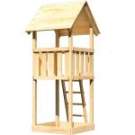 Hellbeige Akubi Spieltürme & Stelzenhäuser aus Fichte mit Sandkasten 