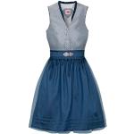 Blaue Spieth & Wensky V-Ausschnitt Damenkleider Größe L 