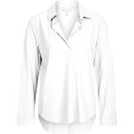Weiße Langärmelige Sportalm Kitzbühel V-Ausschnitt Blusenshirts aus Elastan für Damen Größe M 