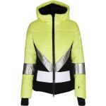 Reduzierte Gelbe Color Blocking Sportalm Kitzbühel Snowboardjacken mit Kapuze für Damen Größe XS 
