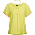 Gelbe Sportalm Kitzbühel V-Ausschnitt V-Shirts aus Jersey für Damen Größe S 