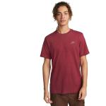 Reduzierte Rote Melierte Klassische Kurzärmelige Nike T-Shirts aus Baumwolle maschinenwaschbar für Herren Größe L 