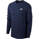 Reduzierte Blaue Elegante Langärmelige Nike Longsleeves & Langarmshirts aus Baumwolle maschinenwaschbar für Herren Größe S 