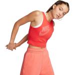 Reduzierte Rote Ärmellose Nike Tank Tops für Damen Größe M 