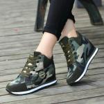 Camouflage Plateau Sneaker für Damen 