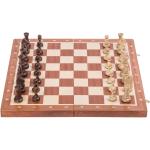 SQUARE - Pro Schach STAUNTON NR. 5 - Mahagoni WW - Schachspiel aus Holz - Schachbrett - 48 x 48 cm