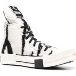 Weiße Zebra Converse Hohe Sneaker Schnürung aus Gummi 