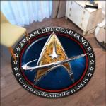 Star Trek Logo-Bereich, runder Teppich, dekorativer Wohnzimmerteppich, Fußmatte, Badematte, Souvenir, Heimdekoration, Teppiche für das Wohnzimmer