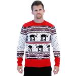 Rote Star Wars AT-AT Weihnachtspullover & Christmas Sweater 