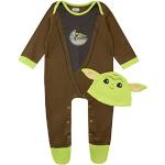 Braune Star Wars The Mandalorian Baby Yoda / The Child Kinderschlafoveralls für Babys Größe 80 