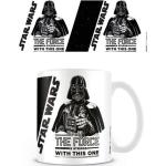 Schwarze Star Wars Darth Vader Kaffeebecher 325 ml aus Keramik 
