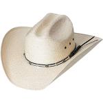 Weiße Stars&Stripes Cowboyhüte aus Stroh für Damen 