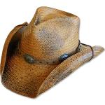 Vintage Stars&Stripes Cowboyhüte mit Nieten aus Stroh für Damen Größe XL 