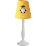 Gelbe Vintage Stehlampen & Stehleuchten Pinguin aus Holz 