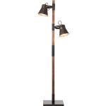 Schwarze Brilliant Stehlampen & Stehleuchten aus Holz mit Schwenkarm 