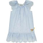STEIFF® Mädchen Kleid Lochstickerei , Größe:104, Präzise Farbe:Blau