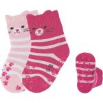 Pinke Sterntaler Anti-Rutsch-Socken für Kinder & ABS-Socken für Kinder Katzen aus Elastan maschinenwaschbar für Babys Größe 20 