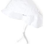 Weiße Sterntaler Kindersonnenhüte aus Baumwolle 43 cm für Babys 