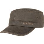 Braune Stetson Datto Army Caps aus Baumwolle 