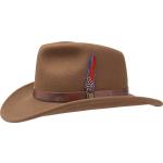 Braune Stetson Cowboyhüte aus Wolle für Herren Größe L 
