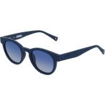 Sting STGSST436 Unisex-Sonnenbrille Vollrand Panto Kunststoff-Gestell, Blau