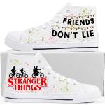 Camouflage Casual Stranger Things Hohe Sneaker aus Canvas Größe 44 