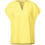 Gelbe Street One Blusenshirts aus Viskose für Damen Größe M 