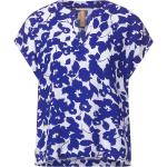 Blaue Street One Blusenshirts aus Viskose für Damen Größe L 