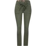 Olivgrüne Loose Fit Street One Bonny Relaxed Fit Jeans aus Denim für Damen Weite 31, Länge 28 