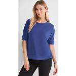 Reduzierte Blaue Street One T-Shirts aus Seide für Damen Größe L 