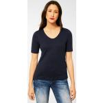 Blaue Street One T-Shirts aus Jersey für Damen Größe XS 