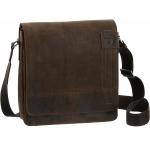 Braune Vintage Strellson Richmond Messenger Bags aus Leder 