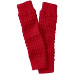 Rote Nachhaltige Stulpen aus Wolle für Damen Einheitsgröße 