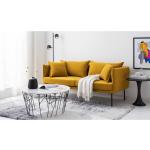 Studio Copenhagen Sofa Bayboro 2,5-Sitzer Senfgelb Webstoff 170x72x75 cm