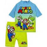 Blaue Super Mario Mario Kinderbadeanzüge aus Elastan für Mädchen 