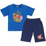 ONOMATO Super Wings Schlafanzug Shorty Kinder Pyjama Kurzarm 2 TLG. für Jungen, Größe:86/92