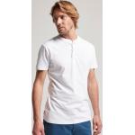 Weiße Superdry Henley Shirts aus Jersey für Herren Größe S 
