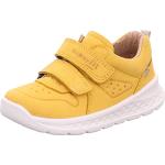 Gelbe Superfit Breeze Sneaker mit Klettverschluss Klettverschluss aus Leder für Kinder Größe 23 