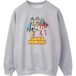 Superhero Girls, Damen, Pullover, Super Power Sweatshirt, Grau, (XL)
