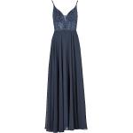 Marineblaue Swing herzförmigem Auschnitt Abendkleider & festliche Kleider mit Glitzer aus Polyester für Damen Größe M 