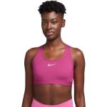 Reduzierte Pinke Klassische Nike Swoosh Sport BHs gepolstert für medium Halt für Damen Größe M 