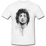 Sylvester Stallone Rambo T-Shirt Herren, weiß mit Aufdruck