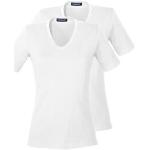 Reduzierte Weiße Klassische Highmoor V-Ausschnitt V-Shirts aus Elastan für Damen Größe XL 2 Teile 