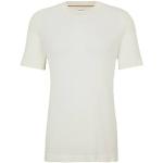 Weiße HUGO BOSS BOSS T-Shirts aus Seide für Herren Größe M 