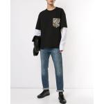 Reduzierte Schwarze Ärmellose Roberto Cavalli T-Shirts aus Baumwolle für Herren Größe S 