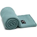 T-TOMI Knitted Blanket Mint Waves Strickdecke 80 x 100 cm 1 St.