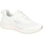 Weiße Tamaris Flache Sneaker Schnürung aus Gummi mit herausnehmbarem Fußbett für Damen Größe 42 